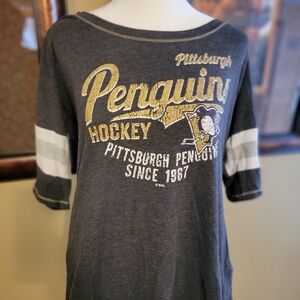 Pittsburgh Penguins WOMENS Gray T-Shirt